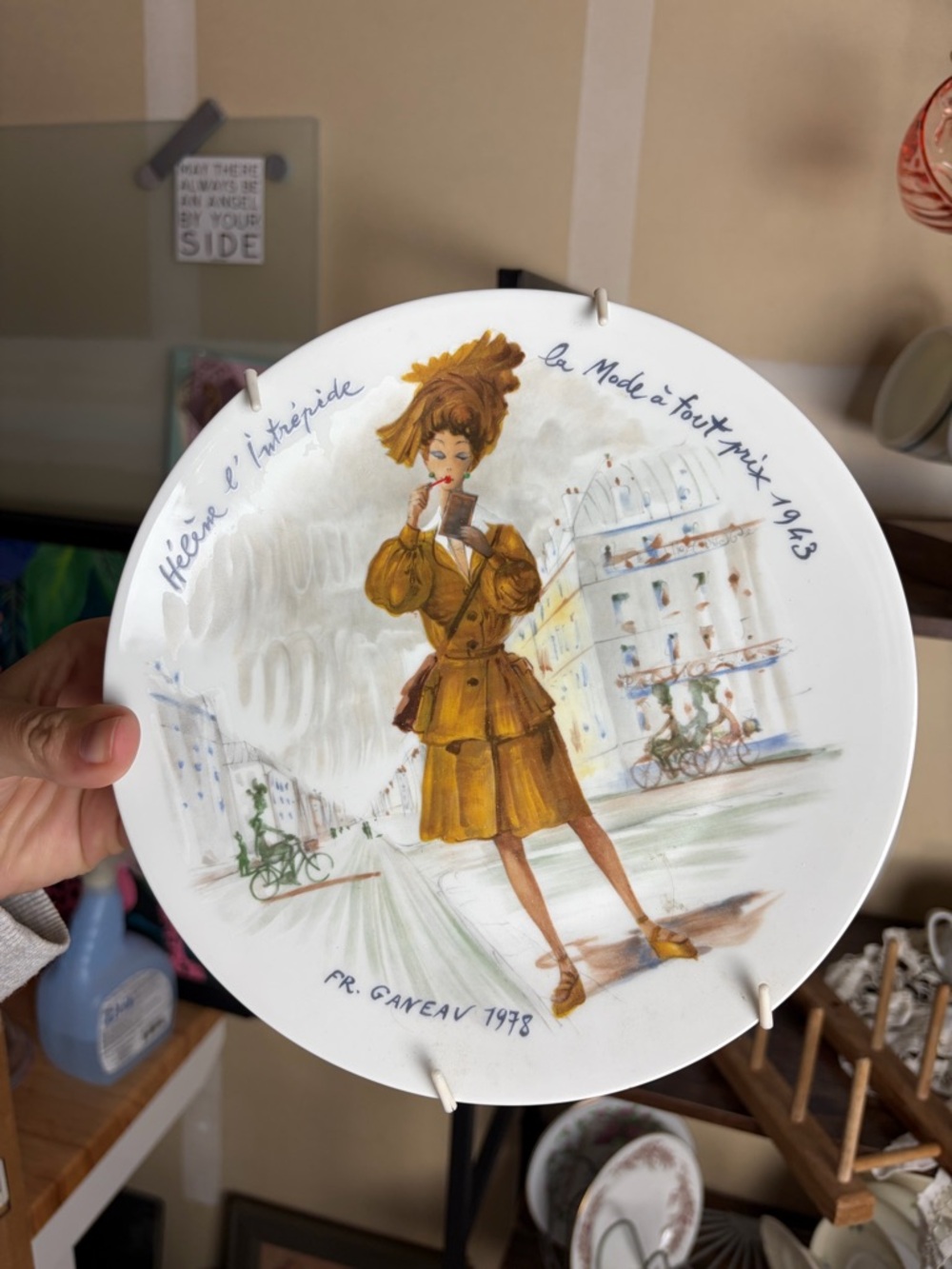 D'arceau Limoges "Hélène l'intrépède" 1978 Porcelain Collectable Plate